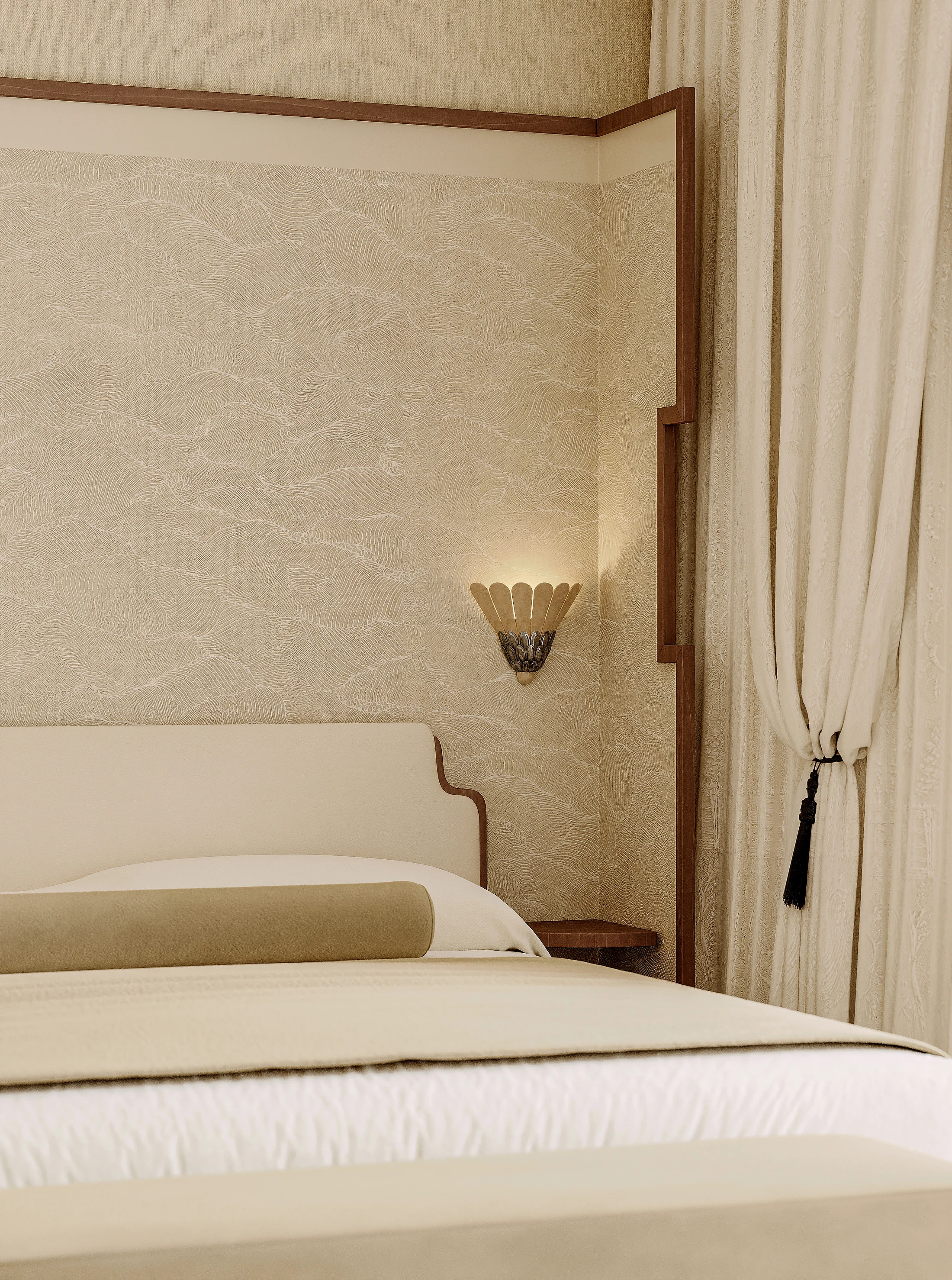 The headboard in detail