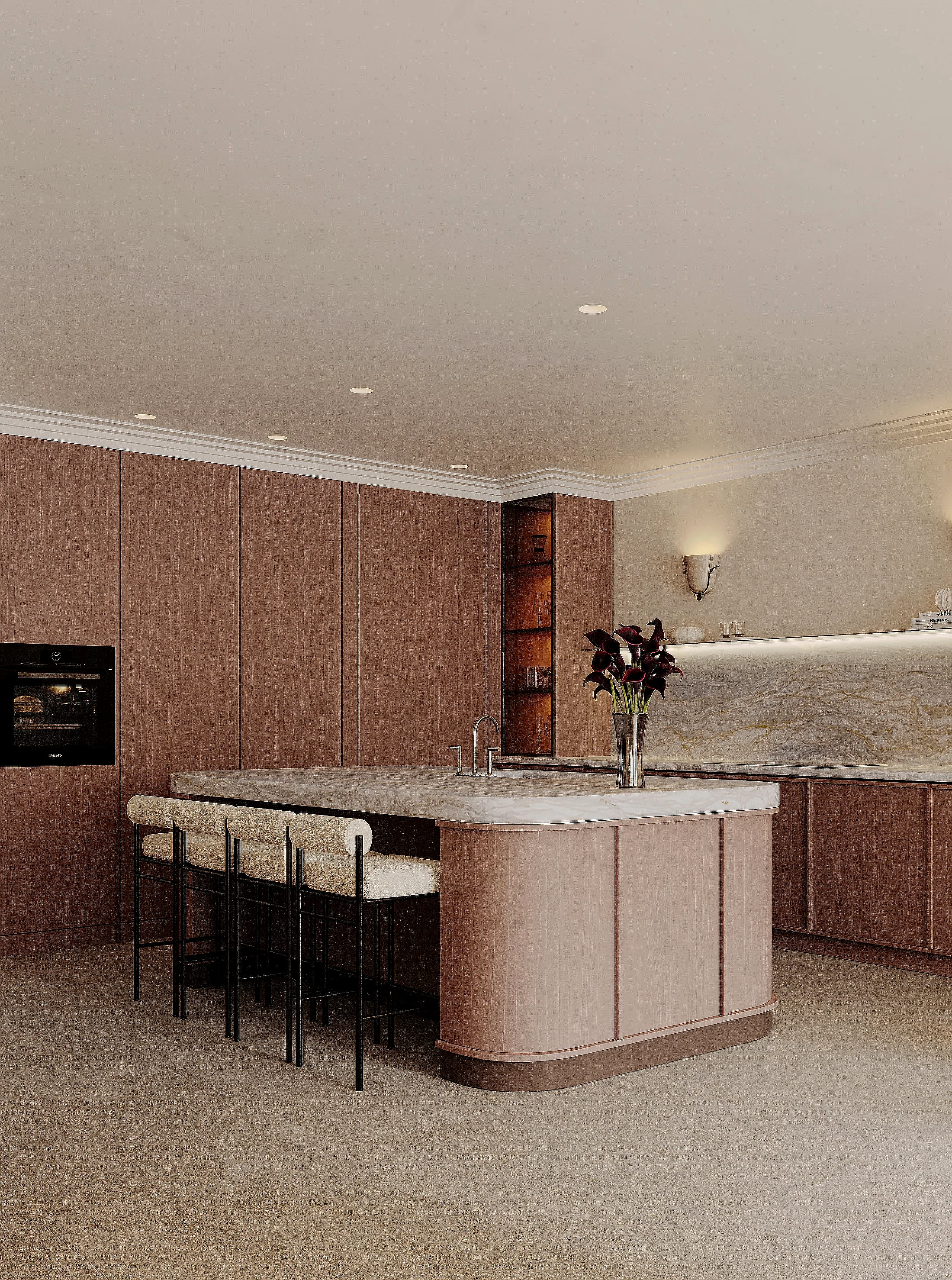 The kitchen seen from the lounge