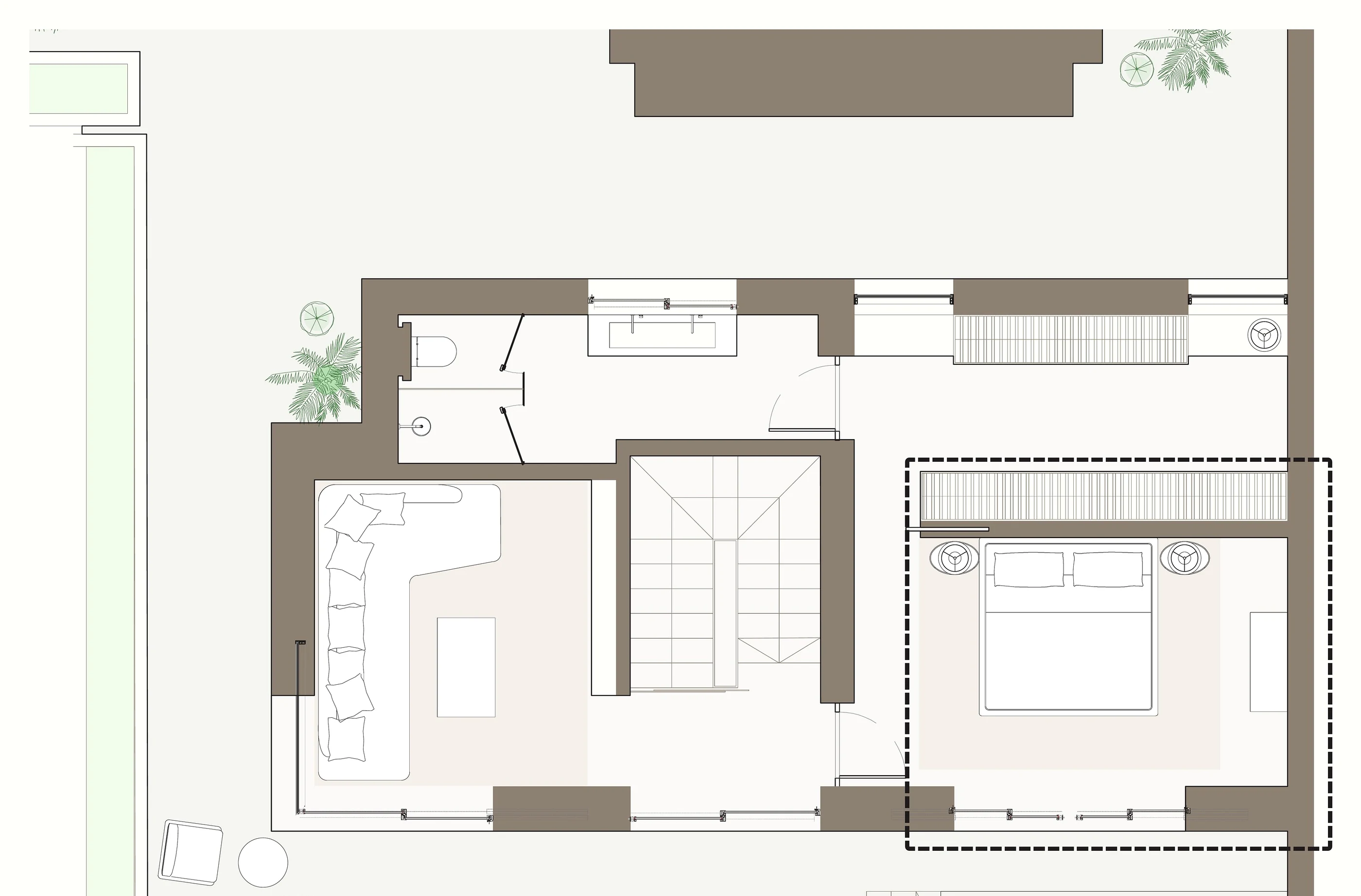 Bedroom 2 — plan, with the room marked
