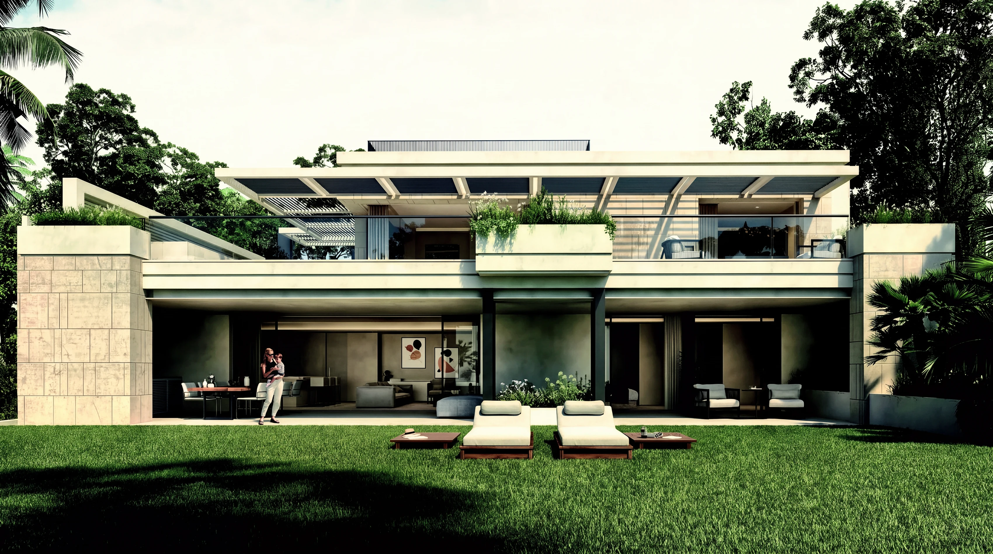 The house from the garden