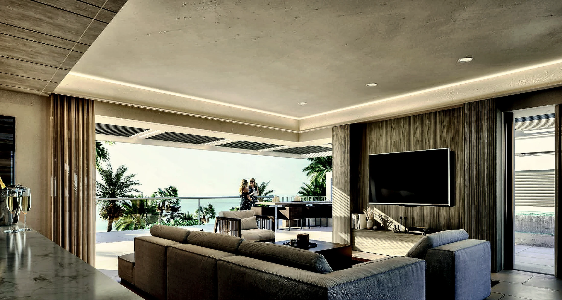 The lounge, from the other end